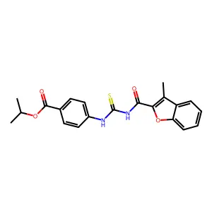 Benzoic acid, 4-[[[[(3-methyl-2-benzofuranyl)carbonyl]amino]thioxomethyl]amino]-, 1-methylethyl ester (9CI) structure