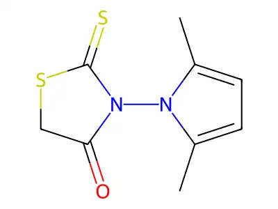 3-(2,5-Dimethylpyrrolyl)-2-thioxo-1,3-thiazolidin-4-one structure