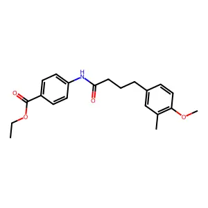 Ethyl 4-{[4-(4-methoxy-3-methylphenyl)butanoyl]amino}benzoate structure