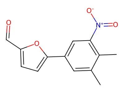 5-(3,4-Dimethyl-5-nitrophenyl)furan-2-carbaldehyde structure