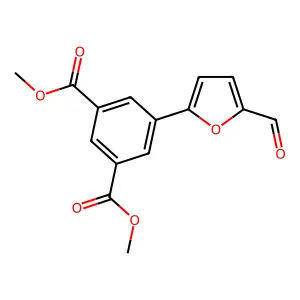 Dimethyl 5-(5-formyl-2-furyl)isophthalate structure