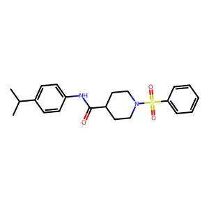 N-(4-Isopropylphenyl)-1-(phenylsulfonyl)piperidine-4-carboxamide structure