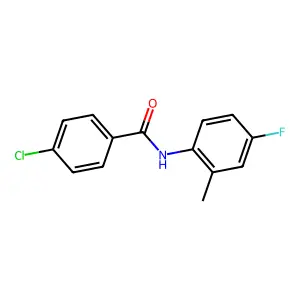 4-chloro-N-(4-fluoro-2-methylphenyl)benzamide structure
