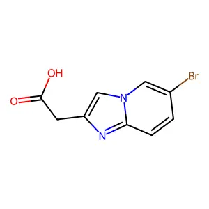 2-(6-Bromoimidazo[1,2-a]pyridin-2-yl)acetic acid structure