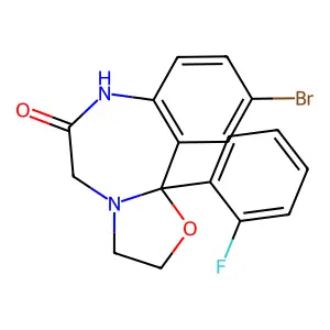 卤噁唑仑 structure