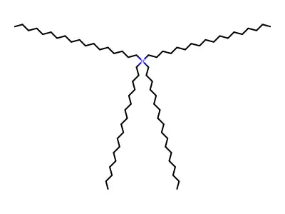 N,N,N-Trioctadecyloctadecan-1-aminium structure