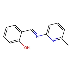 2-methyl-6-(2'-hydroxybenzylideneamino) pyridine structure