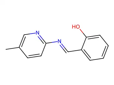 Phenol, 2-[[(5-methyl-2-pyridinyl)imino]methyl]- structure