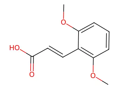 3-(2,6-dimethoxyphenyl)prop-2-enoic Acid structure