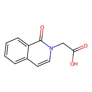 2-(1-Oxo-1,2-dihydroisoquinolin-2-yl)acetic acid structure