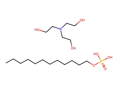 2-(Bis(2-hydroxyethyl)amino)ethanol dodecyl dihydrogen phosphate structure