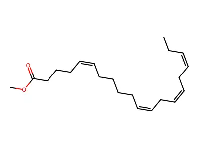 Methyl (Z)-5,11,14,17-eicosatetraenoate structure