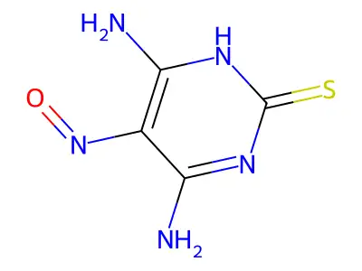 4,6-Diamino-2-Mercapto-5-Nitrosopyrimidine structure
