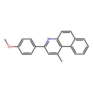 3-(4-Methoxyphenyl)-1-methylbenzo[f]quinoline structure