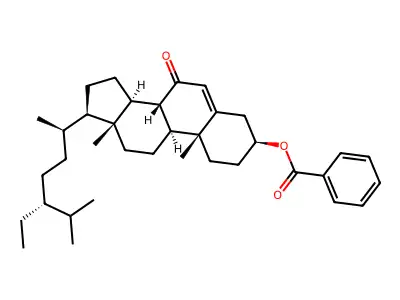 7-Oxo-5-stigmasten-3-beta-ol benzoate structure