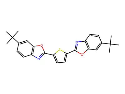 Benzoxazole, 2,2'-(2,5-thiophenediyl)bis[6-(1,1-dimethylethyl)- structure