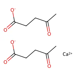 Pentanoic acid, 4-oxo-, calcium salt structure