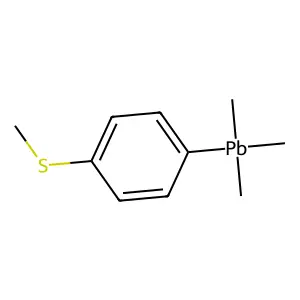 Plumbane,trimethyl(4-(methylthio)phenyl)- structure