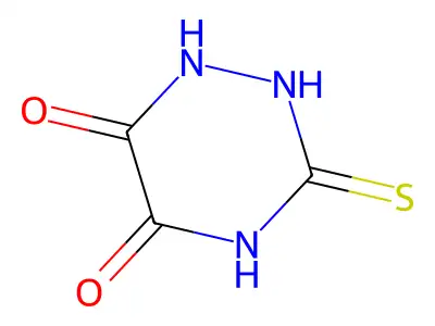 3-Sulfanylidene-1,2,4-triazinane-5,6-dione structure