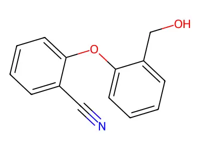 2-[2-(Hydroxymethyl)phenoxy]benzonitrile structure