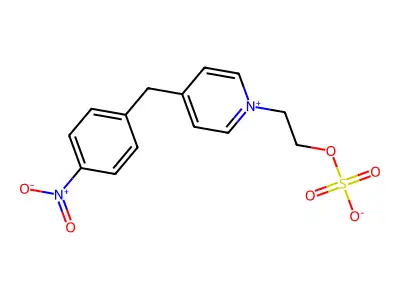 4-(4-Nitrobenzyl)-1-[2-(sulphonatooxy)ethyl]pyridinium structure