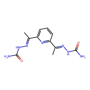 2,6-Diacetylpyridine disemicarbazone structure