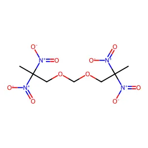 Propane, 1,1'-[methylenebis(oxy)]bis[2,2-dinitro- structure