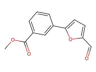 Methyl 3-(5-formyl-2-furyl)benzoate structure