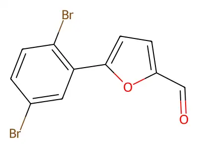 5-(2,5-Dibromophenyl)furan-2-carbaldehyde structure