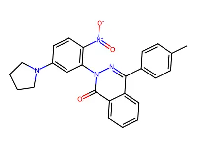 4-(4-Methylphenyl)-2-(2-nitro-5-pyrrolidin-1-ylphenyl)phthalazin-1-one structure