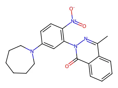 2-[5-(Azepan-1-yl)-2-nitrophenyl]-4-methylphthalazin-1-one structure