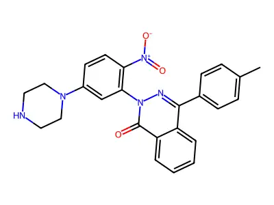 4-(4-Methylphenyl)-2-(2-nitro-5-piperazin-1-ylphenyl)phthalazin-1-one structure
