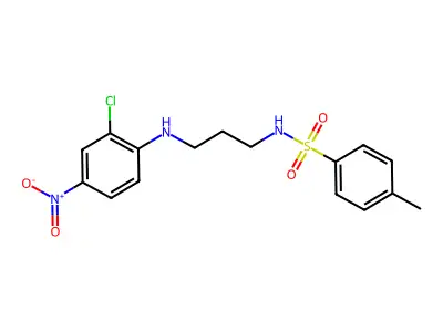 N-[3-(2-chloro-4-nitroanilino)propyl]-4-methylbenzenesulfonamide structure
