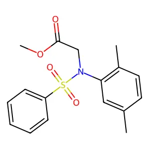Methyl N-(2,5-dimethylphenyl)-N-(phenylsulfonyl)glycinate structure