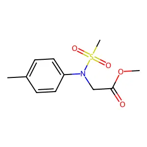 methyl N-(4-methylphenyl)-N-(methylsulfonyl)glycinate structure