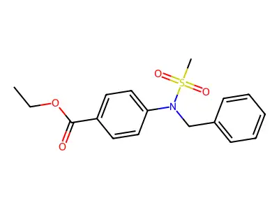 Ethyl 4-[benzyl(methylsulfonyl)amino]benzoate structure