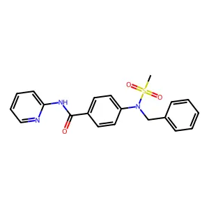 4-[benzyl(methylsulfonyl)amino]-N-pyridin-2-ylbenzamide structure