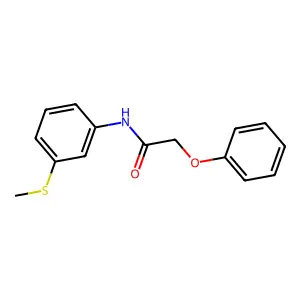 N-(3-methylsulfanylphenyl)-2-phenoxyacetamide structure
