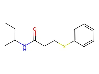 n-(Sec-butyl)-3-(phenylthio)propanamide structure