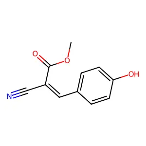 2-Propenoic acid, 2-cyano-3-(4-hydroxyphenyl)-, methyl ester structure