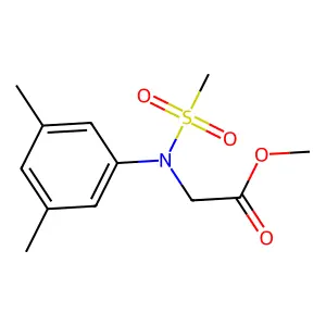 Methyl N-(3,5-dimethylphenyl)-N-(methylsulfonyl)glycinate structure