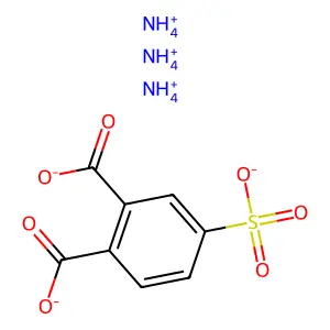 4-磺基邻苯二甲酸铵盐 structure