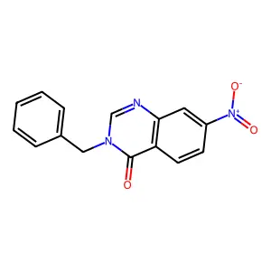 3-Benzyl-7-nitroquinazolin-4-one structure