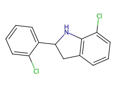 7-Chloro-2-(2-chlorophenyl)indoline structure