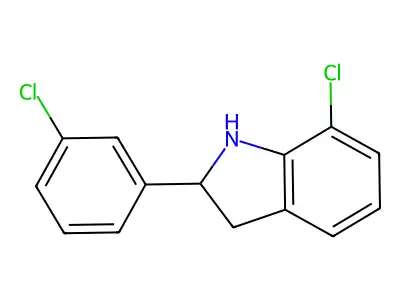 7-Chloro-2-(3-chlorophenyl)indoline structure