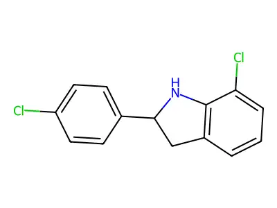 7-Chloro-2-(4-chlorophenyl)indoline structure