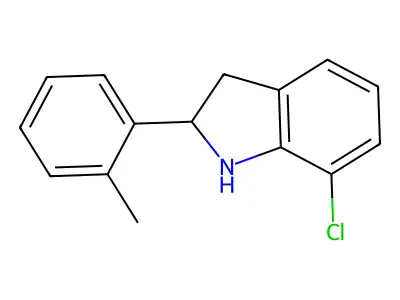 7-Chloro-2-(o-tolyl)indoline structure
