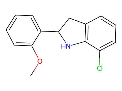 7-Chloro-2-(2-methoxyphenyl)indoline structure