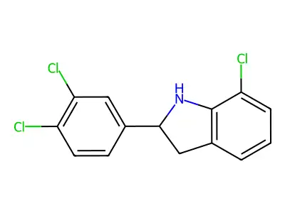 7-Chloro-2-(3,4-dichlorophenyl)indoline structure
