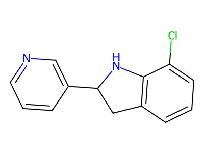 7-Chloro-2-(pyridin-3-yl)indoline structure